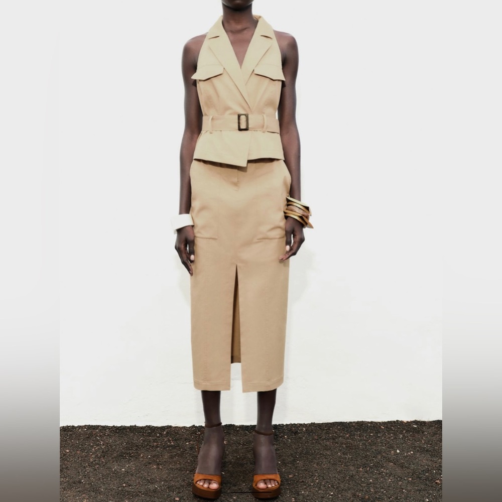Zara midi halter dress 3012/823